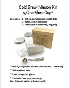 img 2 attached to ☕ Cafe-Quality Cold Brew at Home: One More Cup Cold Brew Coffee Maker Kit, Two 32oz Mason Jar Continuous Brewing System - Shipped from USA