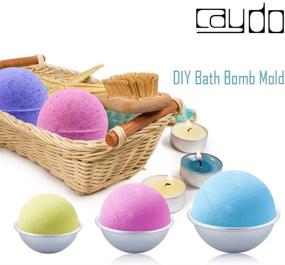 img 3 attached to 🛁 Caydo 30-Piece Metal Bath Bomb Mold Set: DIY Crafting of Your Own Fizzles in 3 Sizes