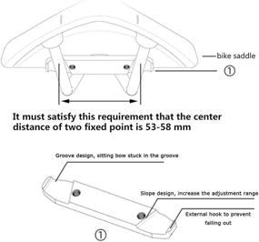 img 1 attached to 🚴 Versatile HUAYUWA Bicycle Saddle Support: Combining Metal Seat Post Mount with Tail Light Holder - Perfect Fit for Garmin Varia Rearview Radar / RTL510