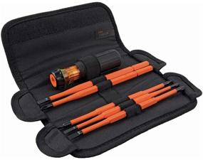 img 4 attached to Klein Tools 32288 Insulated 8-in-1 Screwdriver Set with Interchangeable Blades, Including 3 Phillips, 3 Slotted, and 2 Square Tips