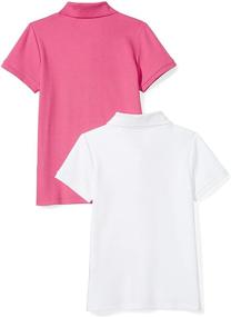 img 2 attached to 👚 Girls' Short Sleeve Uniform Interlock Clothing by Amazon Essentials