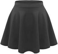 👗 loxdonz versatile stretchy waist flared skater skirt for girls and women – casual pleated mini skirt for any occasion logo