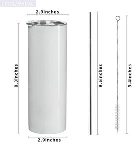 img 1 attached to MURRICON Sublimation Tumblers: Premium Stainless Insulated Drinkware for Sublime Sipping