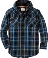 👕 men's backwoods hooded flannel shirts by legendary whitetails logo