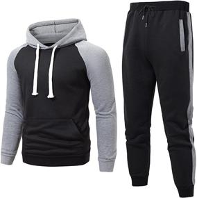 img 4 attached to 👕 Men's Clothing: Athletic Tracksuits, Hoodies, and Sweatsuits by We1Fit