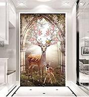 🦌 faraway deer elk animals 5d full diamond painting kit - diy rhinestone mosaic picture decor (2-pack) logo