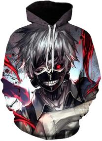 img 2 attached to 👕 Boys' Clothing: CORIRESHA Japanese Kaneki Hoodie Sweatshirt - Enhanced SEO