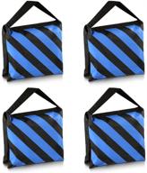 neewer набор из четырех черных/синих сверхмощных мешков с песком фотостудия видео сценическая пленка мешок с песком седельная сумка для световых стендов штативы с стрелой логотип