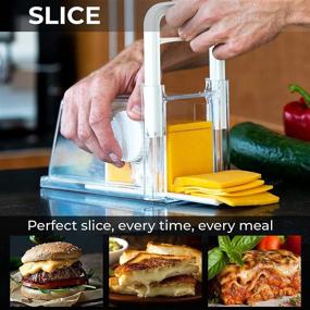 img 2 attached to 🧀 The Ultimate 4-in-1 Cheese Chopper: Wire, Grater, Blade Attachments | Convenient Fridge Storage | Ideal for up to 2lb Cheese Blocks