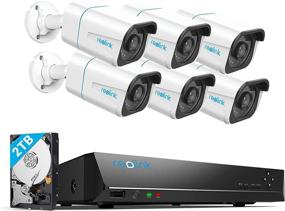 img 4 attached to 📷 REOLINK 4K PoE Security Camera System, 6pcs 8MP Wired PoE IP Cameras with Person Vehicle Detection, 8CH NVR Recorder, 2TB HDD for 24/7 Recording, RLK8-810B6-A