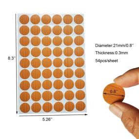 img 2 attached to 🔩 Convenient Self-Adhesive Sticker Screws for Cabinets and Wardrobes