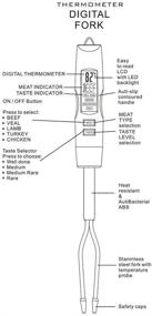 img 1 attached to Gladworts Meat Thermometer: Your Ultimate BBQ Kitchen Instant Read Fork Tester for Accurate Food Temperature Measurement in Liquid Coffee Water Oil Milk, with °C/°F Selection