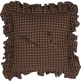 img 2 attached to 🐦 Добавьте шарма к вашей кровати с подушкой VHC Brands Heritage Farms Primitive Crow - 18x18 Тан Сельский Первобытный Аксессуар для постельных принадлежностей.
