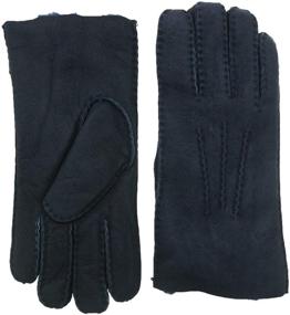 img 4 attached to 🔥 Stay Warm and Stylish with YISEVEN Sheepskin Shearling Leather Mittens - Must-Have Men's Accessories!