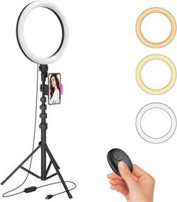 img 1 attached to Adjustable Dimmable Ringlight Photography Compatible Camera & Photo