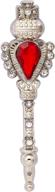 🎩 kingpiin men's accessories: swarovski detailed brooch accessories logo