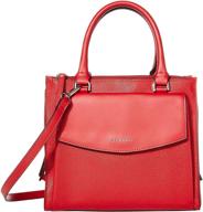 fiorelli mia satchel ruby size women's handbags & wallets logo