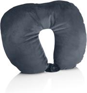 conair microbead neck rest - charcoal: enhance your travel comfort with travel smart logo