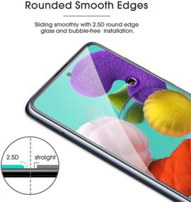 img 2 attached to OMOTON 4 Пакет Samsung Galaxy A52 / A52 5G / A51 / A51 5G / A51 5G UW защитник экрана - легкая установка, без пузырей, закаленное стекло защитный экран для Samsung Galaxy A52 / A51