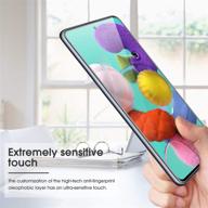 omoton 4 пакет samsung galaxy a52 / a52 5g / a51 / a51 5g / a51 5g uw защитник экрана - легкая установка, без пузырей, закаленное стекло защитный экран для samsung galaxy a52 / a51 логотип