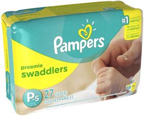 img 4 attached to 👶 Pampers Swaddlers Preemie Diapers - Pack of 27 for Optimal Comfort and Protection