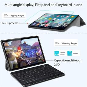 img 1 attached to 📱 Tablets 10.1" Touch Screen Bluetooth Computers & Tablets with 4GB Expansion Processor