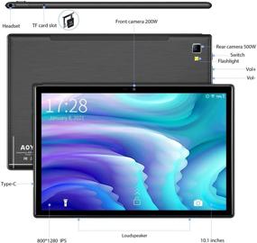 img 3 attached to 📱 Tablets 10.1" Touch Screen Bluetooth Computers & Tablets with 4GB Expansion Processor