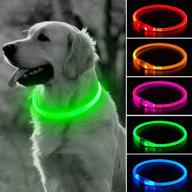 🐶 bseen led dog collar light: usb rechargeable & cuttable glowing necklace for small, medium, and large dogs logo