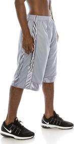 img 1 attached to 🏀 High-Quality Performance Mesh Basketball Shorts