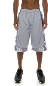 img 3 attached to 🏀 High-Quality Performance Mesh Basketball Shorts