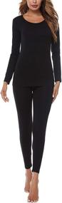 img 4 attached to FINWANLO Women's Thermal Underwear: Lightweight and Stylish Lingerie, Sleepwear, and Lounge Attire