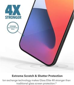 img 3 attached to ZAGG InvisibleShield Glass Elite VisionGuard+ Screen Protector for iPhone 12 Pro Max: Enhanced Protection against Impacts, Scratches, Fingerprints & Smudges with Oil Resistant Clarity (200106675)