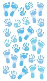 img 1 attached to 👶 Sticko Pastel Baby Boy Prints Stickers: Perfect Adhesive Decor for Newborn Delights