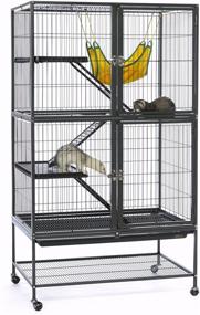 img 4 attached to 🔍 Optimized for SEO: Prevue Hendryx Ferret Cage in Bold Black