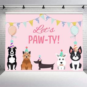 img 2 attached to 🐾 Paw-ty Perfect: 7x5ft Puppy Dog Happy Birthday Backdrops for Memorable Pet-Themed Celebrations!