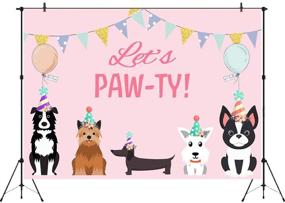 img 3 attached to 🐾 Paw-ty Perfect: 7x5ft Puppy Dog Happy Birthday Backdrops for Memorable Pet-Themed Celebrations!