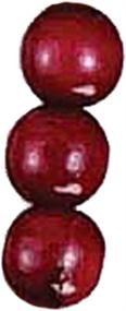 img 1 attached to 🔴 Kurt Adler TN0066/BURG Red Wooden Cranberry Garland - A Festive Holiday Decoration