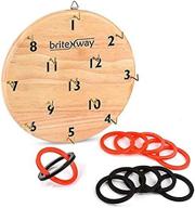 🎯 britenway ultimate hook and ring toss game for kids and adults – fun and educational ring tossing toy set, safe and durable design, easy to install and perfect for children’s parties – exciting gift idea logo