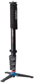 img 4 attached to 📷 Black Benro A48FD Aluminum Monopod with Flip-Lock, 4-Series and 3-Foot Articulating Base