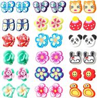 magnetic earring piercing earrings colorful logo