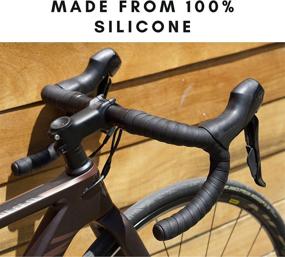 img 3 attached to 🚴 Enhance Your Cycling Experience with Vincita Silicone Bike Grip Tape – Black Road Bike Handlebar Tape, No Adhesive Required