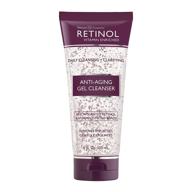 🧼 retinol anti-aging gel cleanser – gently cleanse pores & exfoliate for youthful skin – boost renewal with vitamin a & e infused micro-beads logo