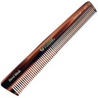 🔘 kent 4t double tooth hair dressing comb: fine & wide tooth dresser comb for hair, beard, and mustache. coarse & fine hair styling grooming comb for men, women, and kids. made in england! logo