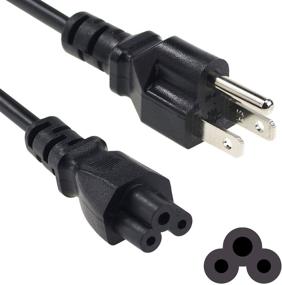 img 4 attached to 🔌 6 Ft 3 Prong AC Laptop Power Cord Cable for LG LED LCD Smart 1080p HDTV | Hp IBM Dell Asus Toshiba Compaq Lenovo Sony Acer Gateway | IEC-60320 IEC320 C5 to NEMA 5-15P | 490371-001 Supply Line