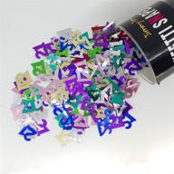 🎉 multicolor confetti number 21 - retail pack #7217 qs0 logo