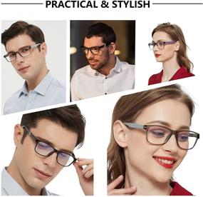 img 3 attached to 👓 Enhanced Vision and Comfort: Tismac 5-Pack Blue Light Reading Glasses for Men and Women - Ideal Computer Eyeglasses and Readers