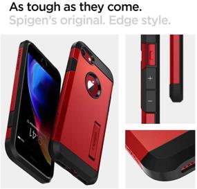 img 3 attached to Spigen Tough Armor Designed For IPhone 8 / IPhone 7 Case (2016) - Red