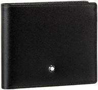 👔 montblanc meisterstuck men's medium leather wallet 7162 - премиум-качественный бумажник montblanc meisterstuck men's medium 7162 логотип