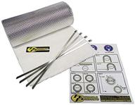 🔥 heatshield products 176005 heatshield armor kit - 1/2 inch thick, 1 foot wide, 5 feet long exhaust heat shield kit with 4 stainless steel locking ties logo