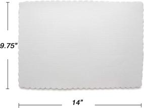 img 2 attached to 🍽️ Disposable Placemat Festivals: SparkSettings - Food Service Equipment & Supplies for Special Occasions